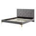 Beliani Cama Terciopelo LIMOUX 147x213 Beliani Cama Terciopelo LIMOUX 147x213 Gris