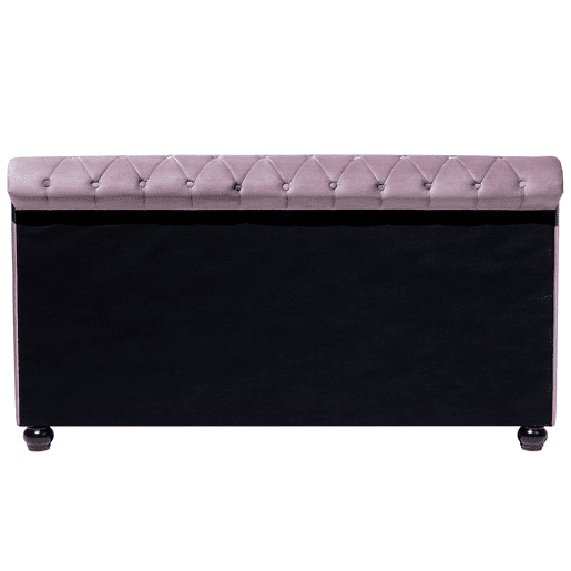Cama Veludo AVALLON 180 x 200 cm Rosa