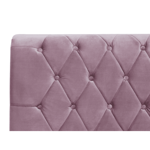 Cama Veludo AVALLON 180 x 200 cm Rosa