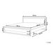 Beliani Cama Madera de pino GIULIA 185x213 Beliani Cama Madera de pino GIULIA 185x213 Blanco