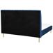 Beliani Cama Terciopelo MARVILLE 198x225 Beliani Cama Terciopelo MARVILLE 198x225 Azul Marino