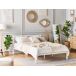 Beliani Cama Acero CUSSET 147x209 Beliani Cama Acero CUSSET 147x209 Blanco
