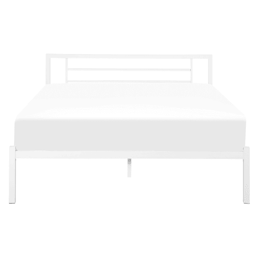 Cama Metal CUSSET 140 x 200 cm Branco
