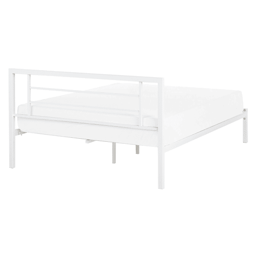 Cama Metal CUSSET 140 x 200 cm Branco