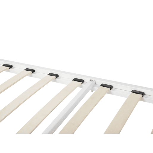 Cama Metal CUSSET 140 x 200 cm Branco