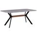 Beliani Mesa de centro BIDDLE 90x160 Beliani Mesa de centro BIDDLE 90x160 Gris Claro
