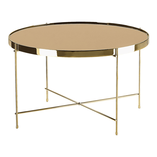 Mesa de apoio LUCEA Vidro de segurança (temperado) Dourado