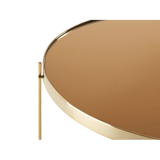 Mesa de apoio LUCEA Vidro de segurança (temperado) Dourado