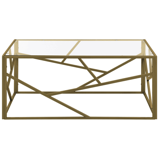Mesa de centro ORLAND Vidro Dourado