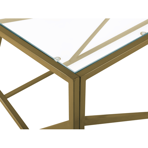 Mesa de centro ORLAND Vidro Dourado