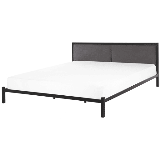Cama Metal CLAMART 180 x 200 cm Cinzento