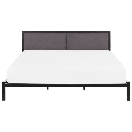 Cama Metal CLAMART 180 x 200 cm Cinzento