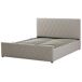 Beliani Cama con almacenaje Piel sintética ROCHEFORT 190x214 Beliani Cama con almacenaje Piel sintética ROCHEFORT 190x214 Gris Oscuro