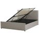 Beliani Cama con almacenaje Piel sintética ROCHEFORT 190x214 Beliani Cama con almacenaje Piel sintética ROCHEFORT 190x214 Gris Oscuro