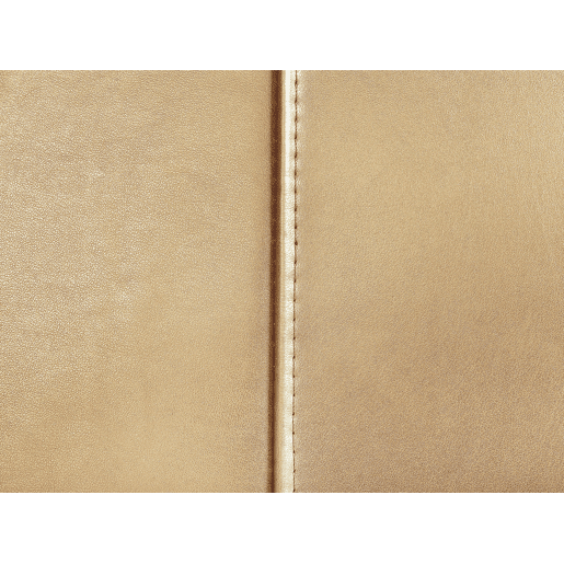 Cama com LED Pele PARIS 140 x 200 cm LED Dourado