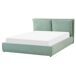 Beliani Cama con almacenaje Terciopelo BAJONNA Beliani Cama con almacenaje Terciopelo BAJONNA Verde