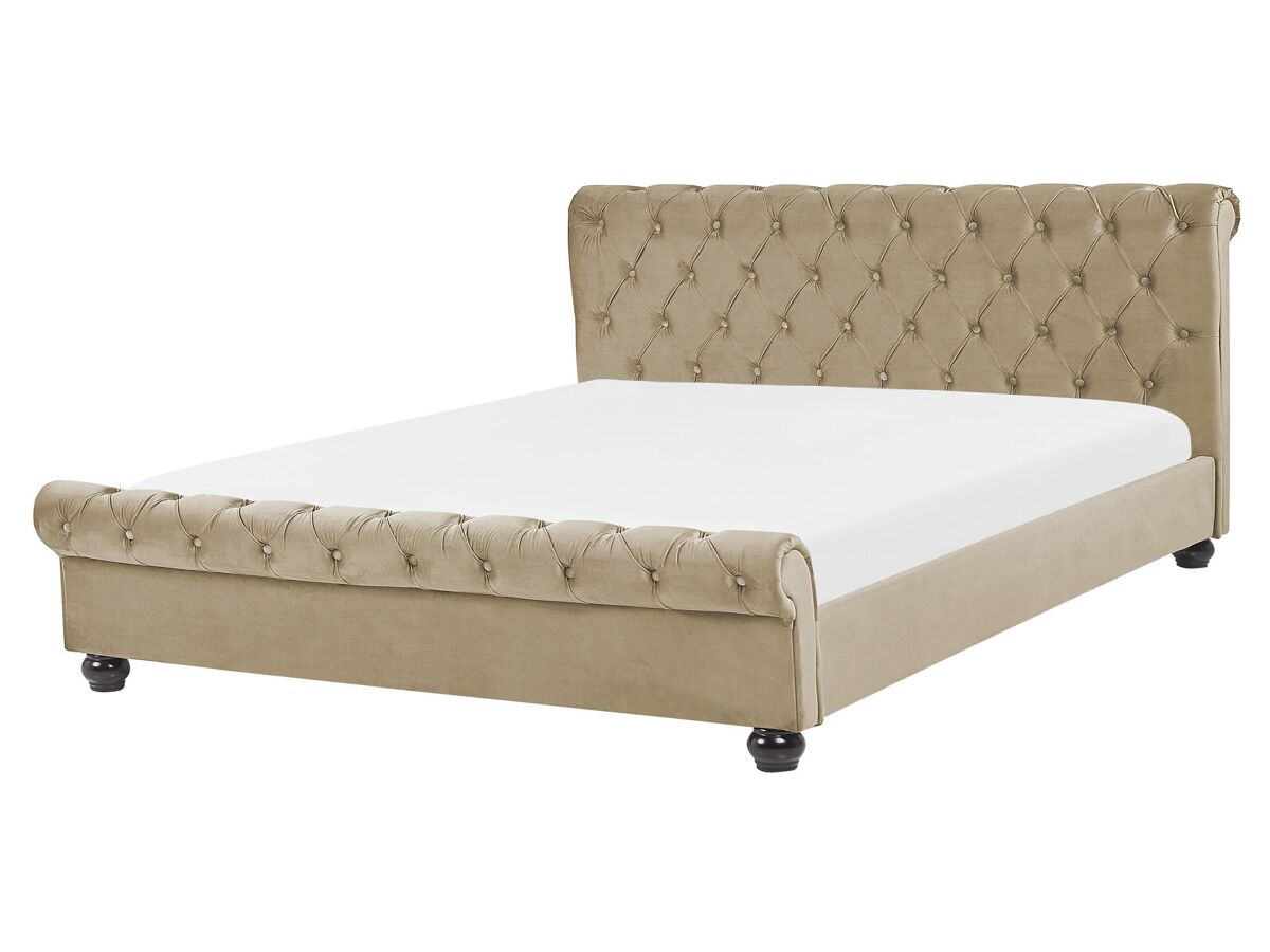 Beliani Cama Terciopelo AVALLON 172x233