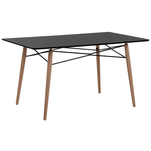 Mesa de jantar BIONDI Preto 140 cm 80 cm