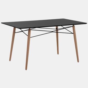 Mesa de jantar BIONDI Preto 140 cm 80 cm