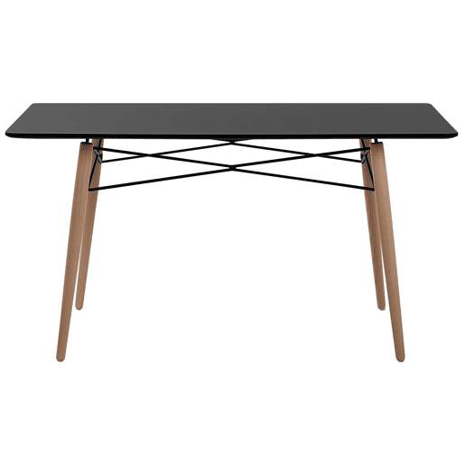 Mesa de jantar BIONDI Preto 140 cm 80 cm