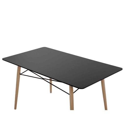 Mesa de jantar BIONDI Preto 140 cm 80 cm