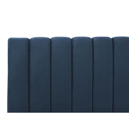 Cama Veludo MARVILLE 140 x 200 cm Azul escuro