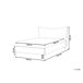 Beliani Cama Terciopelo CHALEIX 148x212 Beliani Cama Terciopelo CHALEIX 148x212 Gris Claro