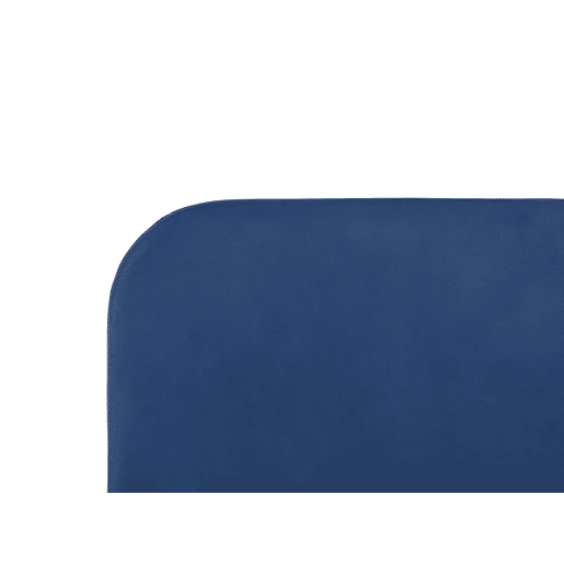 Cama Veludo FLAYAT 180 x 200 cm Azul marinho