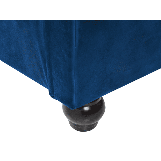 Cama Veludo AVALLON 180 x 200 cm Azul marinho