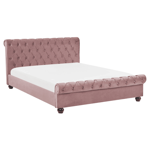 Beliani Cama Veludo AVALLON