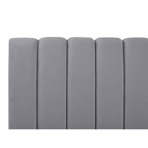 Cama Veludo MARVILLE 140 x 200 cm Cinzento