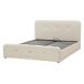 Beliani Cama con almacenaje Lino sintético RENNES 150x217 Beliani Cama con almacenaje Lino sintético RENNES 150x217 Beige