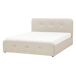 Beliani Cama con almacenaje Lino sintético RENNES 150x217 Beliani Cama con almacenaje Lino sintético RENNES 150x217 Beige