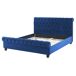 Beliani Cama Terciopelo AVALLON 172x233 Beliani Cama Terciopelo AVALLON 172x233 Azul Marino