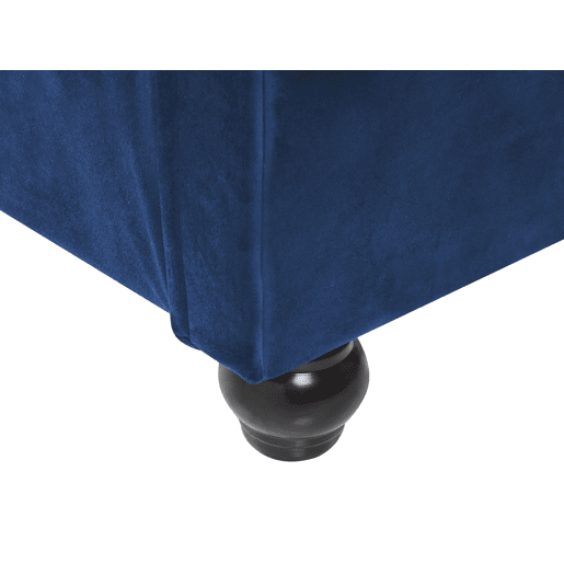 Cama Veludo AVALLON 160 x 200 cm Azul marinho