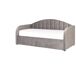 Beliani Cama nido Terciopelo EYBURIE 99x217 Beliani Cama nido Terciopelo EYBURIE 99x217 Gris Claro