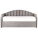 Beliani Cama nido Terciopelo EYBURIE 99x217 Beliani Cama nido Terciopelo EYBURIE 99x217 Gris Claro