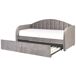 Beliani Cama nido Terciopelo EYBURIE 99x217 Beliani Cama nido Terciopelo EYBURIE 99x217 Gris Claro