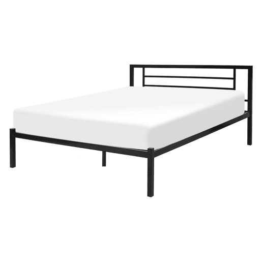 Cama Metal CUSSET 140 x 200 cm Preto