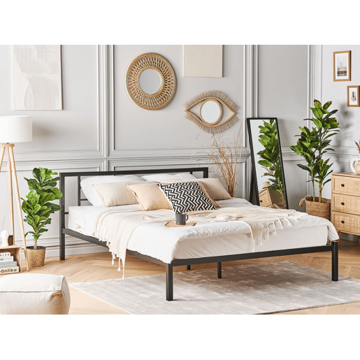 Cama Metal CUSSET 140 x 200 cm Preto