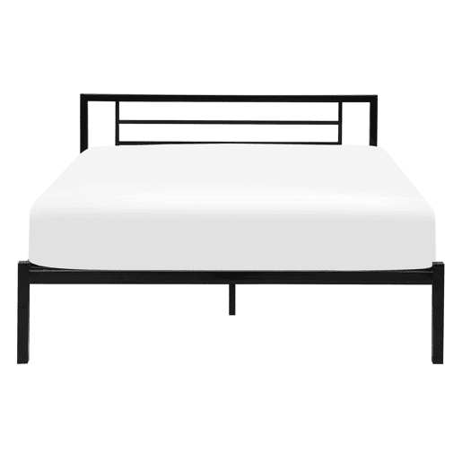 Cama Metal CUSSET 140 x 200 cm Preto