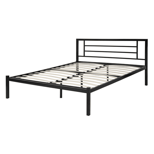 Cama Metal CUSSET 140 x 200 cm Preto