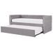 Beliani Cama nido Terciopelo GASSIN 100x231 Beliani Cama nido Terciopelo GASSIN 100x231 Gris
