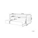 Beliani Cama nido Terciopelo GASSIN 100x231 Beliani Cama nido Terciopelo GASSIN 100x231 Gris