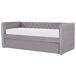 Beliani Cama nido Terciopelo GASSIN 100x231 Beliani Cama nido Terciopelo GASSIN 100x231 Gris