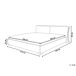 Beliani Cama LED Piel PARIS 215x228 Beliani Cama LED Piel PARIS 215x228 Dorado