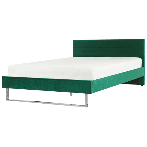 Cama Veludo BELLOU 180 x 200 cm Verde