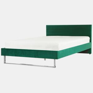 Cama Veludo BELLOU 180 x 200 cm Verde