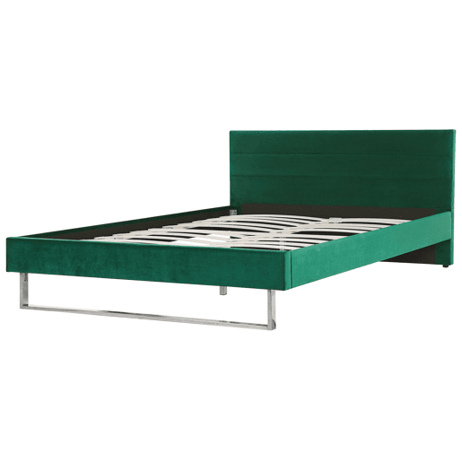 Cama Veludo BELLOU 180 x 200 cm Verde