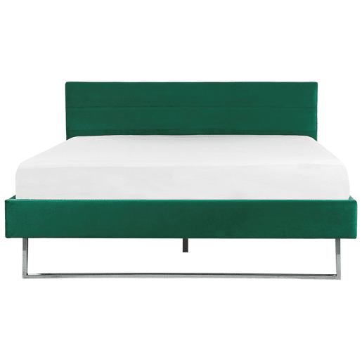 Cama Veludo BELLOU 180 x 200 cm Verde